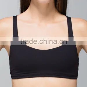 Open Back Lightweight Mesh Yoga Sports Bra thumbnail-3