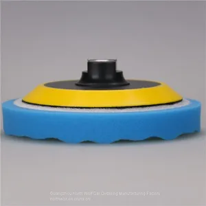 Car Care Cleaning Sponge Flat Foam Pad Wave for Finishing thumbnail-4