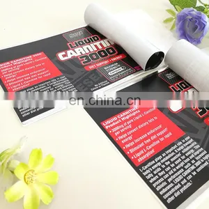 Customized Liquid Label Adhesive Energy Drink Waterproof Sticker With Full Color Printing thumbnail-5
