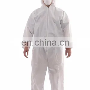 Disposable Non-woven PP Coverall With Elastic Wrists thumbnail-4