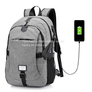 2017 Men’s Backpack Bag External USB Charge Brand Laptop Notebook Bag for Men thumbnail-4