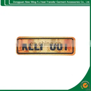 2015 Hot Promotional High Quality Heat Press Clothing Labels thumbnail-3