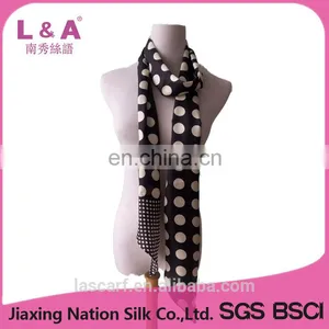 2017 Newest Women Customer Printing Long Twill Silk Scarf thumbnail-2