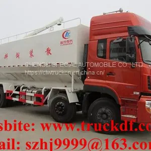 Biggest Volume of Dongfeng Tianlong 8*4 LHD 40cbm Poultry Feed Transporting Truck for Sale thumbnail-3