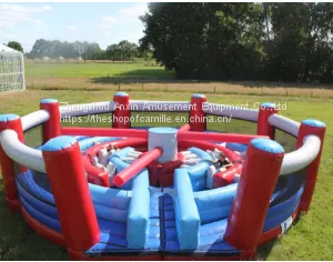 Giant Round Inflatable Knock Out Race Challenge Obstacle Course Equipment for Kids and Adult thumbnail-2
