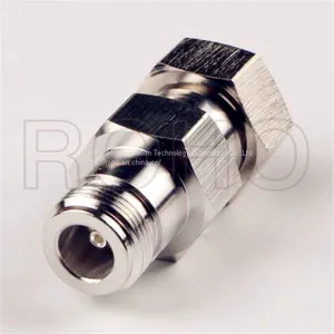 Mini DIN 4.3/10 Plug Male to N Jack Female Straight RF Coaxial Adapter thumbnail-1