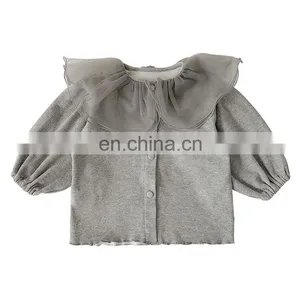 6122/Beautiful Sweety Button Outwear Child Girl Baby Pink Hot Sell High Quality Top thumbnail-1