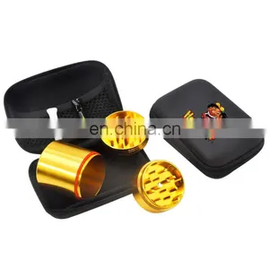 HQP-XJ08 HongQiang Customize Logo Smoking Set With Cleaning Brush 2pcs of Glass Tips and 1pc Metal Herb Grinder thumbnail-6
