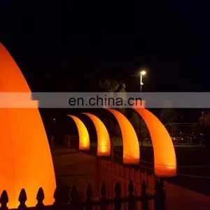 Indoor Outdoor Stage Party Decorative LED Cone Inflatable Pillar Tusk With RGB Light thumbnail-2