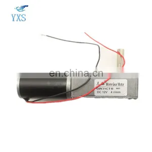 GW31CT Motor 6V 12V 24V Dual Output Shaft Torque Worm 24 v dc Geared Motor thumbnail-1