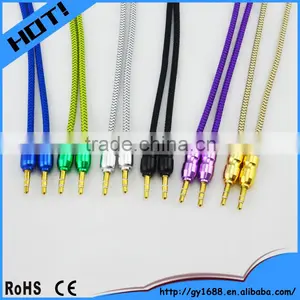 3.5mm Stereo Aux Cable With Double Braid Shield Car Audio Cable 1m Quality Choice thumbnail-4