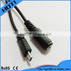 New Product PVC Jacket Usb to Aux Cable Female thumbnail-3