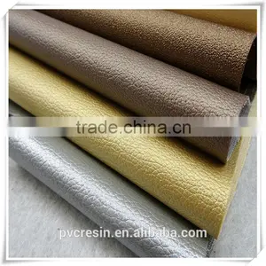 Woven Backing Embossed PU Leather for Furniture thumbnail-2