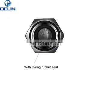 Metal Set Of 4 Pcs Custom Logo Black Anti Theft Locking Tire Valve Cap With Key thumbnail-4