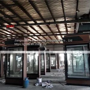 Township Access Control Alarm Bus Station Booth Stainless Steel Bus Shelter Platform Billboard Customization Manufacturer thumbnail-5