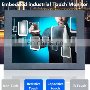 Oscan Industrial Metal Case 12 Inch Embedded Open Frame Touch Screen Monitor VGA DVI thumbnail-3