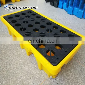 Factory Price Wholesale 2 Drum Spill Containment Pallet With Drain EPA 40 CFR 264.175 thumbnail-5