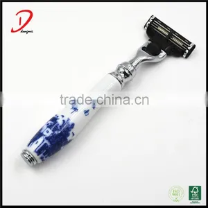 New Arrival Removable Chinese Style Mach 3 Blades Ceramic Shaving Razors thumbnail-4