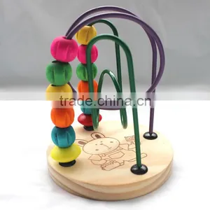 Intelligence Wood Stringing Beads Pull String Toy thumbnail-3