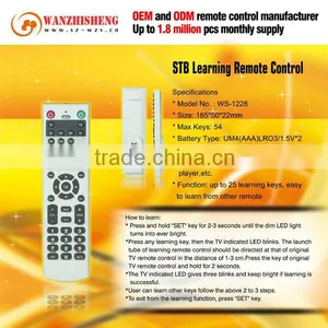 up to 25 Learning Keys OEM TV Remote Control for Middle-East, EU, Africa, South America Market thumbnail-1
