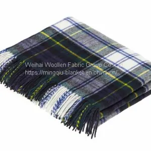 Pure Virgin New Wool Throw Blanket for Sofa Decoration ,camping,travel Picnic thumbnail-4