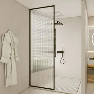 Modern Style Glass Shower Enclosure Interior Partition Tempered Glass for Bathroom thumbnail-4