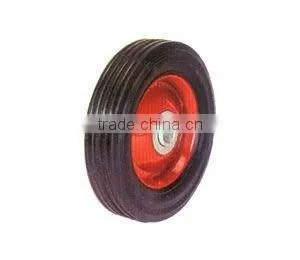 Small Solid Rubber Wheel for Wheelbarrow Trolley thumbnail-1