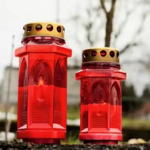Candle Holder PVC Bottle Prayer Religious Candle Jars PVC Compound Pellets thumbnail-2