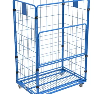 Heavy-Duty Roll Container Trolley With High Load Capacity thumbnail-2