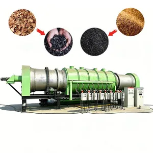Continuous Biochar Production Plant Soil Improvement Biochar Carbonization Furnace Biomass Pyrolysis Equipment EPC thumbnail-1