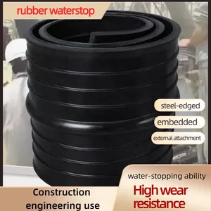Medium-buried Rubber Waterstop 300*8mm, Grouting Pipe Type for Construction Joints in Hydraulic Engineering thumbnail-3