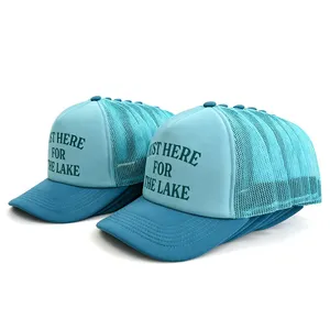 Caps Manufacturer Customized Two-tone Outdoor Baseball Trucker Hat With Embroidery Logo High Quality Sport Baseball Cap thumbnail-2