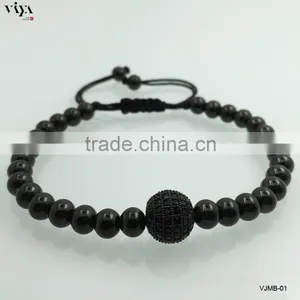 2016 The Best Selling Chinese Knot Beads Bracelet With 316L Stainless Steel Bracelet Jewelry Gifts for Women thumbnail-3