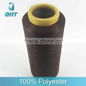 Factory Wholesale 100D/144F Semi Dull SIM Black Color Filament Yarn thumbnail-6