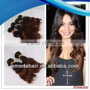 Jiaozhou Hair 6A Quality Sew in Human Hair Weave Ombre Hair thumbnail-1