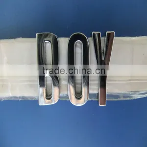 Hot Sale 18mm Plain Alphabet Slide Letters for Bracelet & Pet Collars thumbnail-1