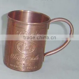 Pure Solid Copper Visky Mugs thumbnail-1