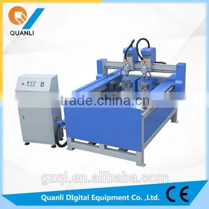 QL-1118 Cnc Multi-functional 2 Head Engraving Machine for Cube Marble Guangzhou Manufacturer Price thumbnail-1