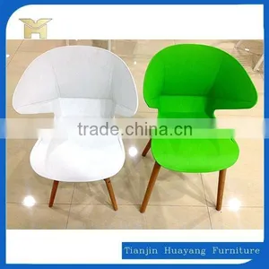 Outdoor Plastic Chairs With Wooden Legs HYH-A305B thumbnail-1