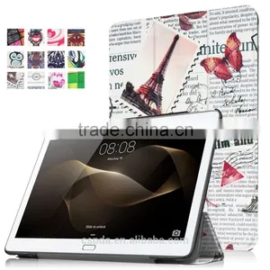 Premium pu Leather Smart Stand Case for Huawei MediaPad M2 10.0 With Different Pattern Design thumbnail-1