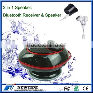2 in 1 Suction Cup Speaker With Bluetooth Adapter for Car Stereo (NT-BP0073) thumbnail-1