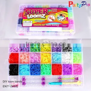 Highly Welcomed Charming Small Loom Rubber Bands Box Set DIY Colorful Cheap Loom Bands thumbnail-1