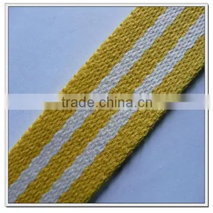 30mm Wide Colored Cotton Webbing for Garmens,striped Cotton Webbing thumbnail-1