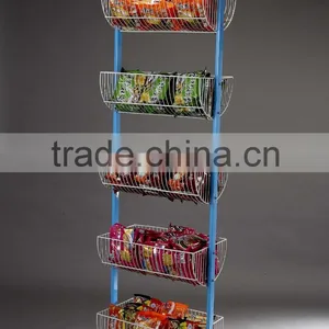 Metal Wire Basket Display Rack thumbnail-1