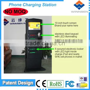 Leading Cell Phone Charging Locker Manufacturer Cell Phone Charger/Mobile Phone Charging Kiosk for IPhone APC-06B thumbnail-4