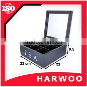 Hot Sell Wooden Tea Box With Clear Window thumbnail-1