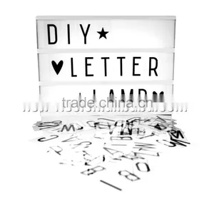 A4 Size LED Cinematic Light Box DIY Letter Lamp thumbnail-1