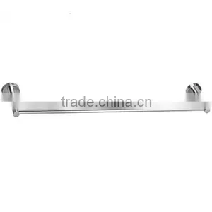 Simple Style Brass Round Double Towel Bars Wall Mounted Chrome Surface Bathroom Accessories thumbnail-1