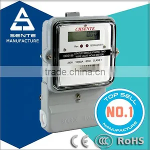 DDS196 Type Single Phase Electronic Active Watt Hour Digital Power Meter Socket thumbnail-1