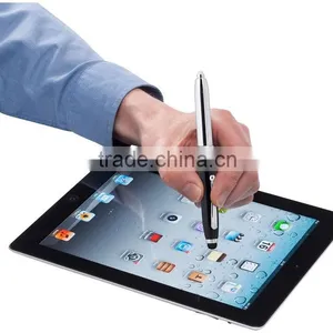 3 in 1 Promotional Pen Body Type Led Light Ball flashlight Stylus Pen thumbnail-2